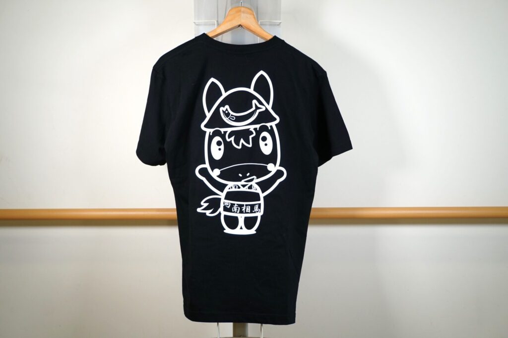 のまたんTシャツ,黒,背面